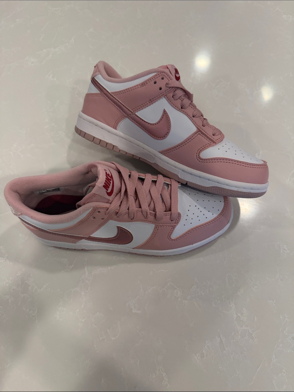 Nike Low-Top Sneakers in Pink and White